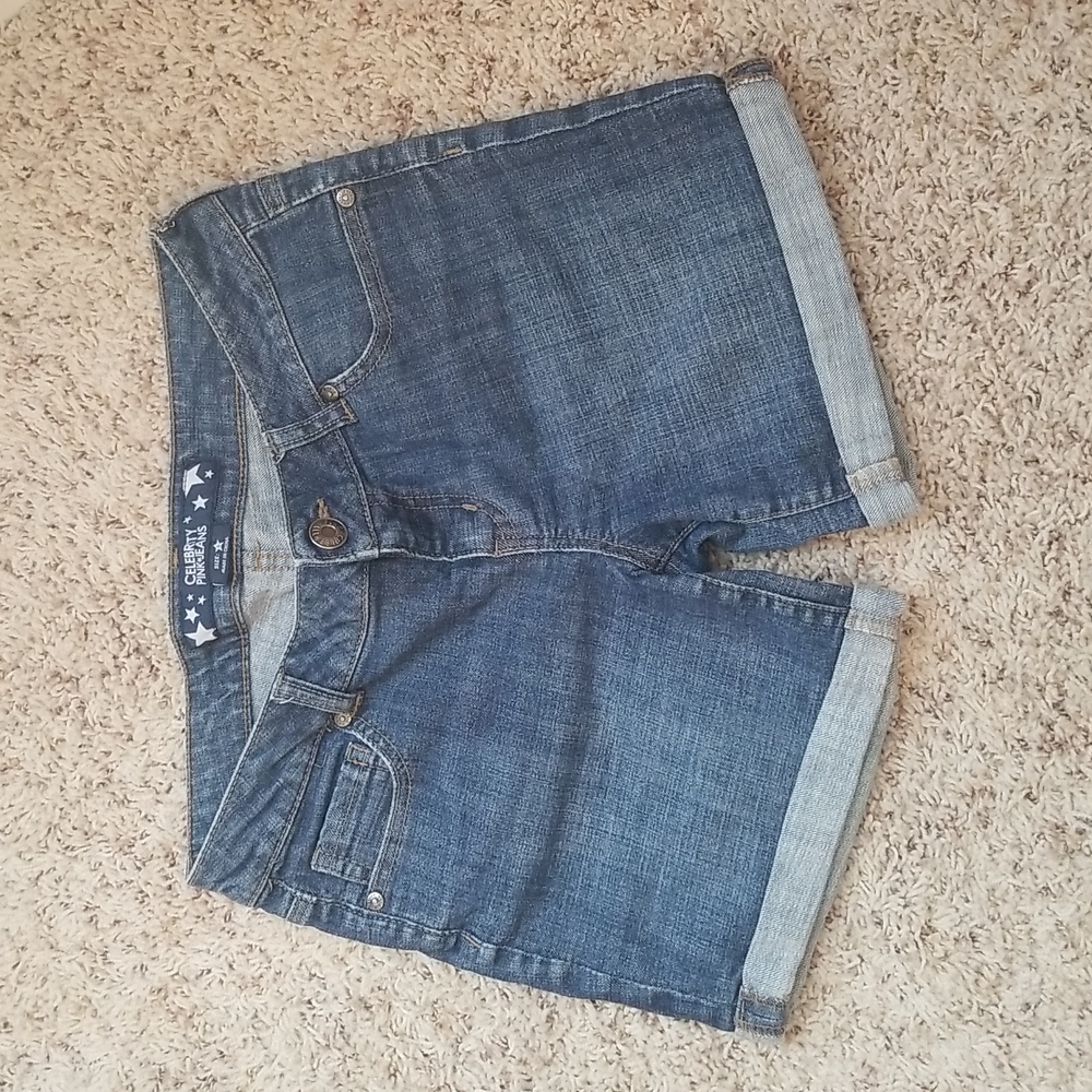 Celebrity Pink Rolled Cuff Jean Shorts size 5